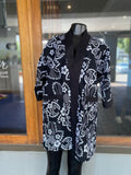 Abstract Print Short Kimono Jacket